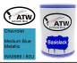 Preview: Chevrolet, Medium Blue Metallic, WA9989 / 80U: 500ml Lackdose, von ATW Autoteile West.